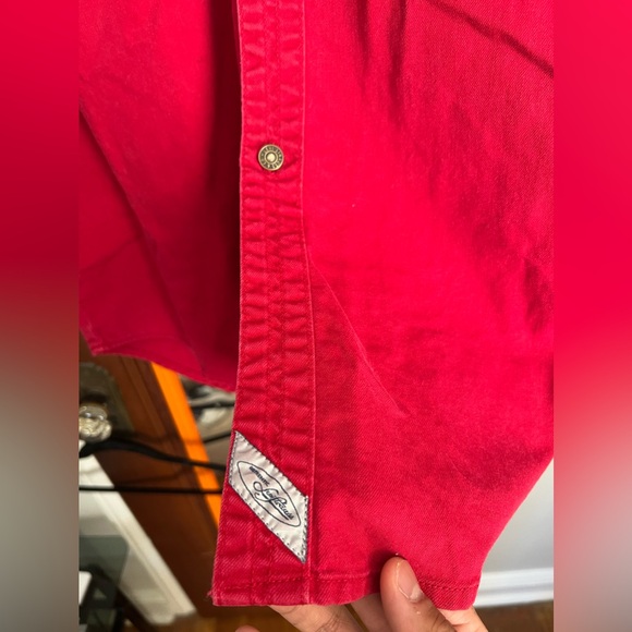 Vintage 90s Levis Two Pocket Red Tab Button Down Shirt - Men’s Large - Picture 3 of 5